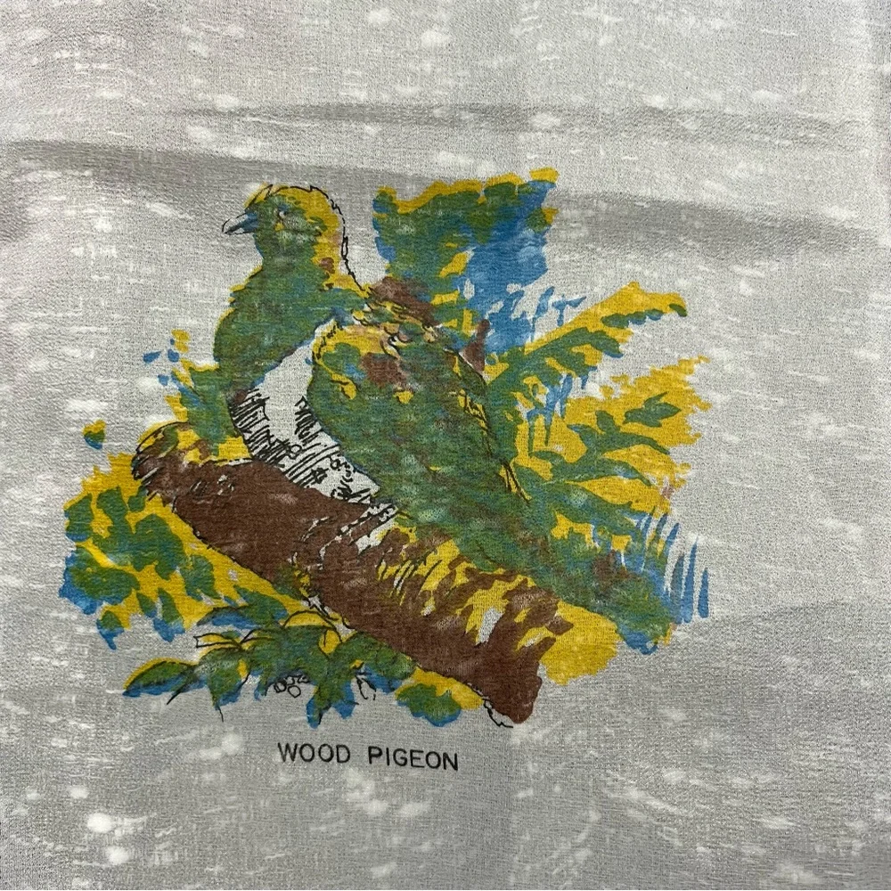 Vintage Dandy New Zealand Kiwi‎ Souvenir Scarf